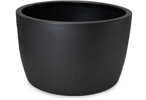 φ1000 ラウンド磁器バスタブ K3黒の正面の商品写真